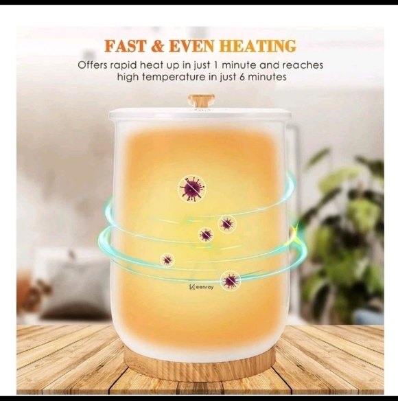 Keenray Bucket Towel Warmer Auto Shut Off Fits 2 Large Towels or Bathrobes White - Picture 3 of 14